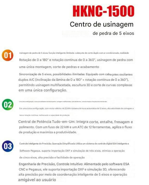 Centro de usinagem de Pedras