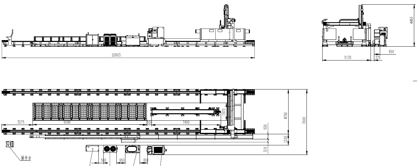 Layout opcional tubo circular