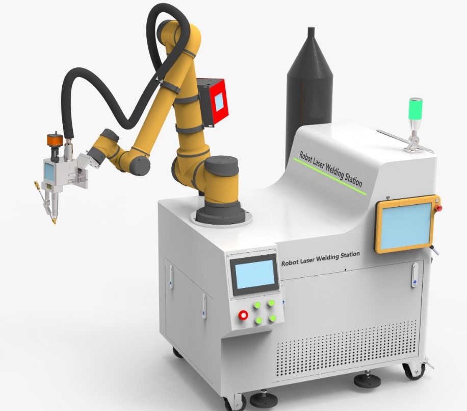 Robô Integrado com Solda a Laser e Câmera