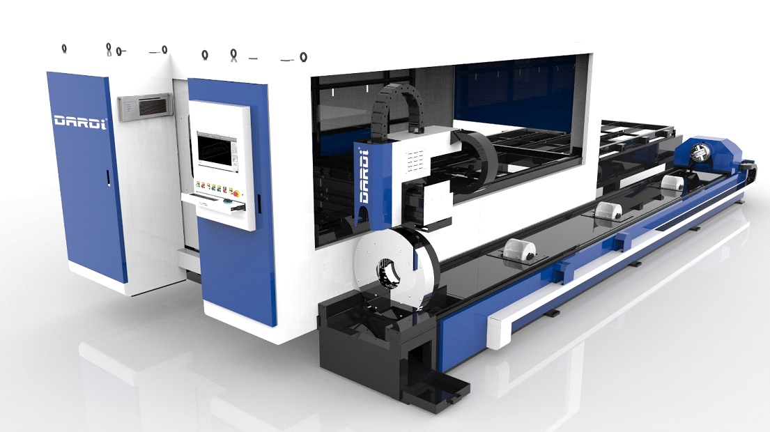 Máquina de Corte a Laser Híbrido Máquina de Corte a LASER (HÍBRIDA – Chapa e tubo) com Tecnologia de Fibra Ótica IPG ou MAX - 1KW a 8KW