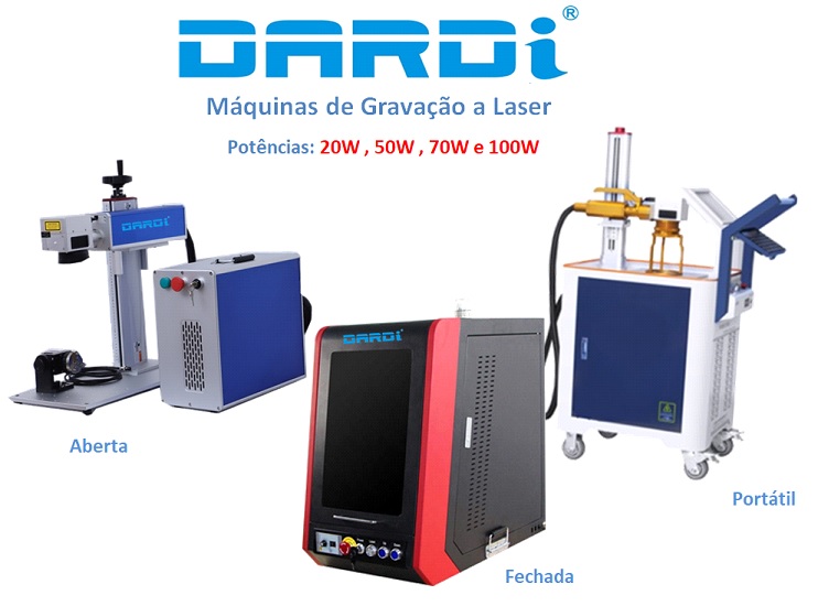 Máquina de Gravação a Laser Portátil Fibra